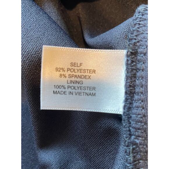 Lane Bryant Eyelet Dress Blue Square Neck Short Flutter Sleeves Sz 18 Stretch - Picture 6 of 10